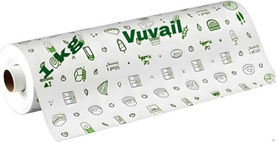 VUVAIL Butter Paper Food Wrapping Roll 1 Kg White Pack of 1(1 Ply, 100 Sheets)