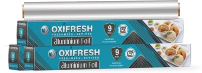 Oxi Fresh Aluminium Foil 9 Meter 3 in 1 (11 Microns) For kitchen | Food Wrapping Aluminium Foil(Pack of 3, 0.295 m)