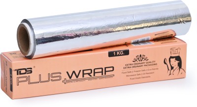 TDS PLUS WRAP TDS PLUS WRAP 1 KG Heavy Duty Food Wrapping Aluminium Foil Paper Pack 1 Aluminium Foil(65 m)