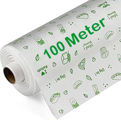 Dityam Butter Paper Roll | Chapati Wrap| Paper foil | Sandwich Wrap Burger Wrap Paper Paper Foil(100 m)