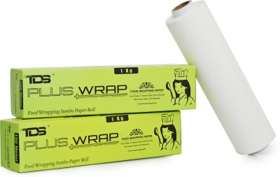 TDS PLUS WRAP 1 Kg Jumbo Food Wrapping Butter Paper Roll (Pack 2) Parchment Paper(Pack of 2, 200 m)