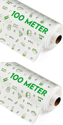 VANSH Butter Paper Food Roll For CAke Butter PaperRoll For Roti Parchment Paper(Pack of 2, 200 m)