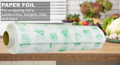 Buggly Wrapping Kitchen Food wrap butter paper 25Mtr Paper Foil(25 m)