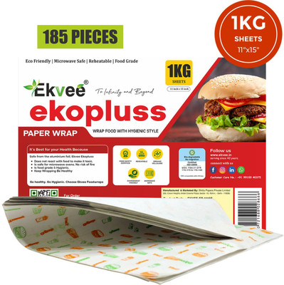 EKVEE Ekopluss 1 KG Sheet 11X15 Butter Paper FDA Approved Paper Foli Parchment Paper(15 m)