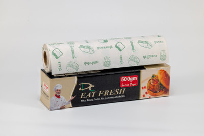 DC TRADERS Butter Paper Roll - Food Wrapping Non-Stick Parchment Paper 500 GM Parchment Paper(25 m)