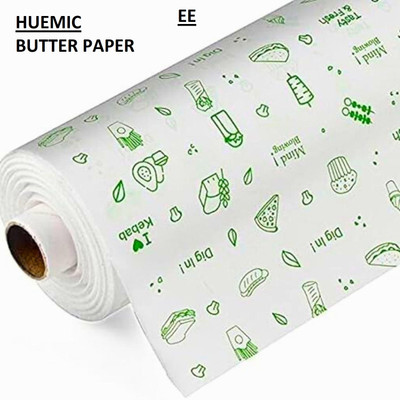 huemic 50 Meters Food Wrapping Paper Roll - Premium Non-Stick Butter Wrapping Paper Parchment Paper(50 m)
