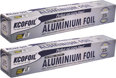 Kcofoil 25 Deliwrap Aluminium Foil(Pack of 2, 32 m)