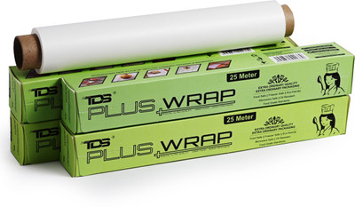 TDS PLUS WRAP 25 Meter Food Wrapping Butter Paper(Off White) - Pack 4 Parchment Paper(Pack of 4, 100 m)