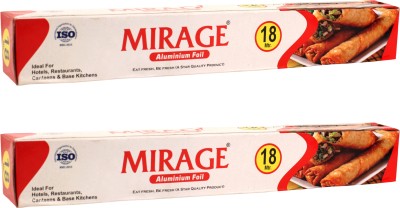 MIRAGE FOIL Multi-Purpose Hygienic Food Shrink Wrapping Paper Aluminium Foil(Pack of 2, 36 m)