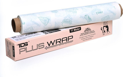 TDS PLUS WRAP 11 Meter Printed Food Wrapping Butter Paper Pack 1| FDA Approved,Biodegradable | Parchment Paper(11 m)