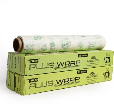 TDS PLUS WRAP 25 Meter Printed Butter Paper(Green) - Pack-4 Parchment Paper(Pack of 4, 100 m)