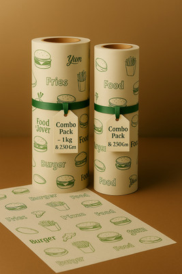 D'IndiWrapz D'IndiWrapz Combo Pack – 1 Kg & 250 Gms Butter Paper Paper Foil(Pack of 2, 250 m)
