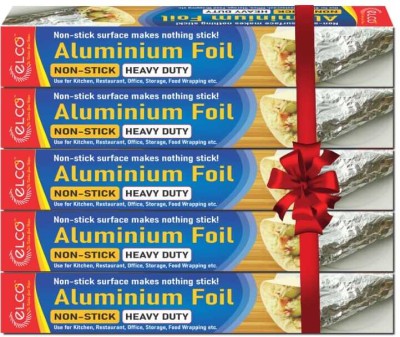 Elco Disposable Aluminium Foil Roll for Food Wrapping Aluminium Foil(Pack of 5, 30 m)