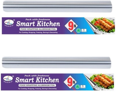 Smart family 9 Meter foil Thick 10.5 Micron Aluminium Foil, Keeps Food Fresh Aluminium Foil(Pack of 2, 6 m)