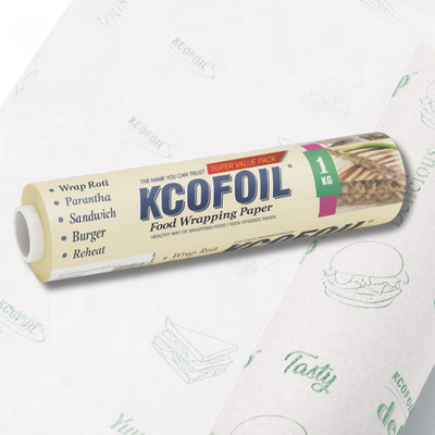 Kcofoil 1KG Food Wrapping Paper | Butter Paper for Roti Parchment Paper | Food Grade Parchment Paper(95 m)