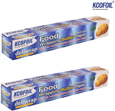 Kcofoil 20 metre butter sheet B Paper Foil(Pack of 2, 40 m)