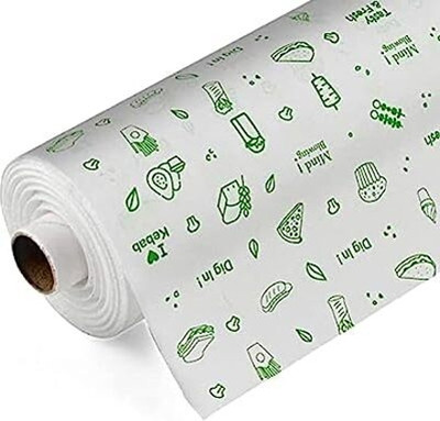Glam Desk FOOD WRAPPING PAPER ROLL/BUTTER PAPER/PARCHMENT PAPER 25 meter Paper Foil (25 m Paper Foil(25 m)