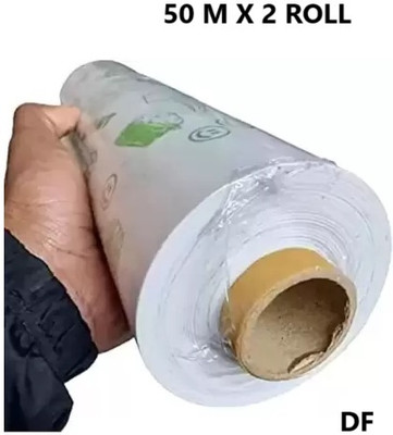 huemic WRAPP FOOD WRAPPING PAPER ROLL/ ROTI WRAP/BUTTER PAPER/PAPER WRAP/PAPER FOIL Shrinkwrap(Pack of 2, 50 m)