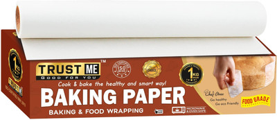Trust me TRUST ME Baking and Cooking Paper Coreless Roll Microwave Paper White 1KG Paper Foil(88 m)