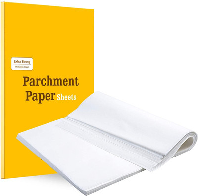 Inditradition Baking & Cooking Paper Sheets | Pre-Cut Parchment Paper Shrinkwrap(Pack of 50, 13 m)