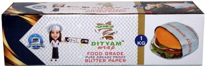 Dityam Food Wrap Butter Paper Baking Paper Sheets Grease Proof Wraps Pack of 2 Paper Foil(90 m)