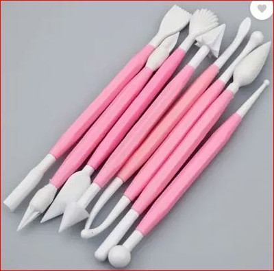 Ortan Fondant Tool Kit Pink (Pack of 8)