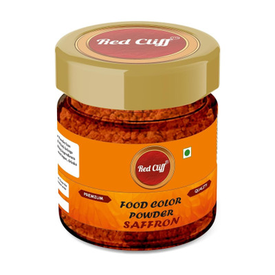 RED CLIFF Edible Saffron Food Colour Powder | Vibrant Natural Colour Orange(20 g)