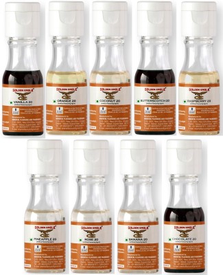 Golden Eagle Combo Of Food Essence 9 Different Flavours For Cake Baking, 20ml Each Mixed Fruit Liquid Food Essence(180 ml)