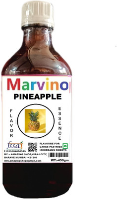 Marvino flavor essence for cakes confectionery sweets and icecreams Pineapple Liquid Food Essence(450 g)