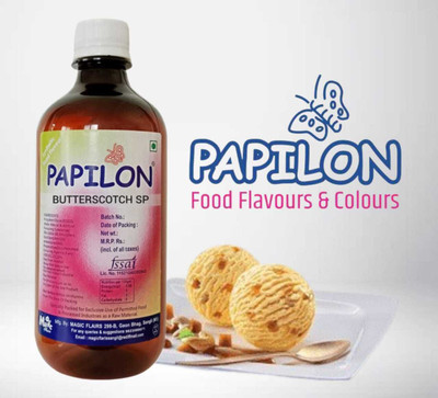 PAPILON CONCENTRATED BUTTERSCOTCH FLAVOUR 500ML Butterscotch Liquid Food Essence(500 ml)