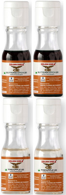 Golden Eagle Combo of Essence 2 x Butterscotch, 2 x Pineapple Flavors, Liquid Food Essence Mixed Fruit Liquid Food Essence(80 ml)