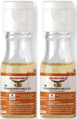 Golden Eagle Condensed Milk Essence Flavors, Liquid Food Essence 20ml Each Mixed Fruit Liquid Food Essence(40 ml)