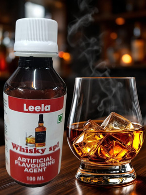Leela Organic WHISKY Essence with natural aroma drinks taste absolutely extraordinary Whisky Liquid Food Essence(100 ml)