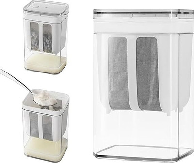 Inditradition Greek Yogurt & Curd Maker & Strainer Box Multifunctional Yoghurt Filter Yogurt Maker(White)