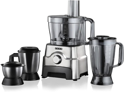 USHA 3811 1000 W Food Processor(Black, Silver)