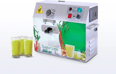 JJS Sugarcane Juicer Ss-304 Full Metal Body-Single Phase Power Input (0.5 Hp) 400 W Food Processor(Silver)
