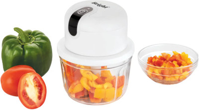 BRIGHT Mini Food Processor : Compact & Portable | Big Convenience | USB Rechargeable 10 W Food Processor(White)