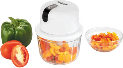 BRIGHT Mini Food Processor : Compact & Portable | Big Convenience | USB Rechargeable 10 W Food Processor(White)