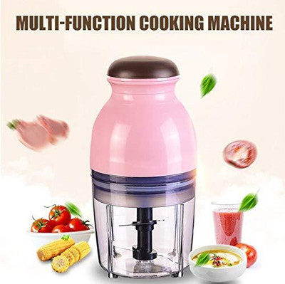 FONALO Handy Chopper for Daily Kitchen Use – Easy to Clean & Store 10 W Food Processor(Pink)