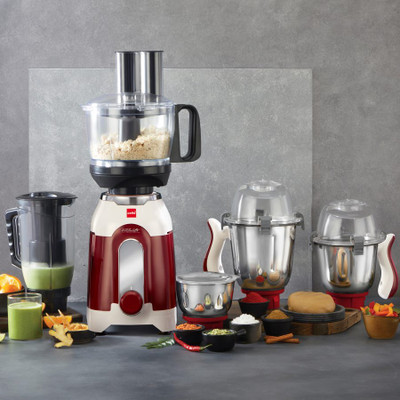 cello DISCOVERY CHEF 750 W Food Processor(Maroon, White)