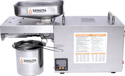 Savaliya Industries Savaliya Home Use Oil Maker Machine Temp. Controller -- Made in India 750 W Food Processor(Silver)