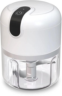zvonko USB Rechargeable Mini Electric Powerful Fruits Vegetables Food Chopper 6 W Food Processor(White)