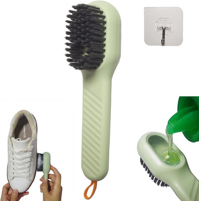 BBBIKINI Multifunctional Liquid Shoe Brush with Liquid Box, Adding Liquid Filled Brush B Brush(10 ml, Green)