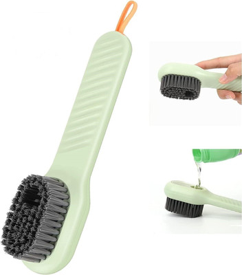 CIBZ Soap Dispensing Cleaning And Scrubbing Brush with Handle Microfibre Brush.(Multicolor)