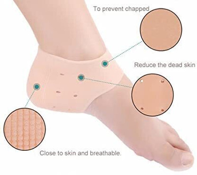 Adore Heel Support & 4 in 1 Foot Cleaner Scrubber Brush(Multicolor)