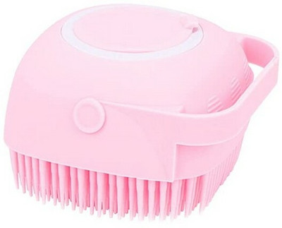 Masox Store Silicone soft cleaning bath body brush with shampoo dispenser _100