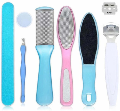 DAZCH Pedicure Kit,Foot Scrubber for Dead Skin, Callus Remover, Foot Scraper, Foot File, Pitchfork, Filer for Nail Repair tool