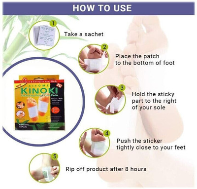 DN BROTHERS Premium Quality Cleansing Detox Foot Patch Toxin Remover(2Pkt-20 Pads) D69
