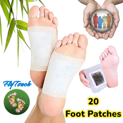 FlyTouch Herb Detox Feet Pads For Body Cleansing Bamboo Detox Foot Patch AM