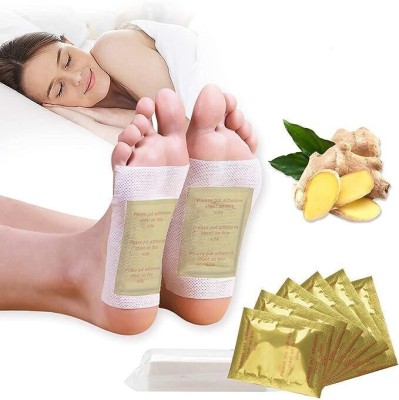 CITYCART 20pcs Cleansing Foot Pad Ginger salt Foot Patch for deep Body cleansing